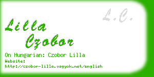 lilla czobor business card